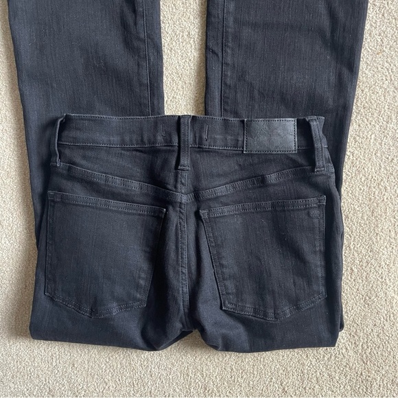 Madewell Mid Rise Kick Out Jeans in Black Rinse Size 27 Stretch Denim NEW $138 - Picture 5 of 11